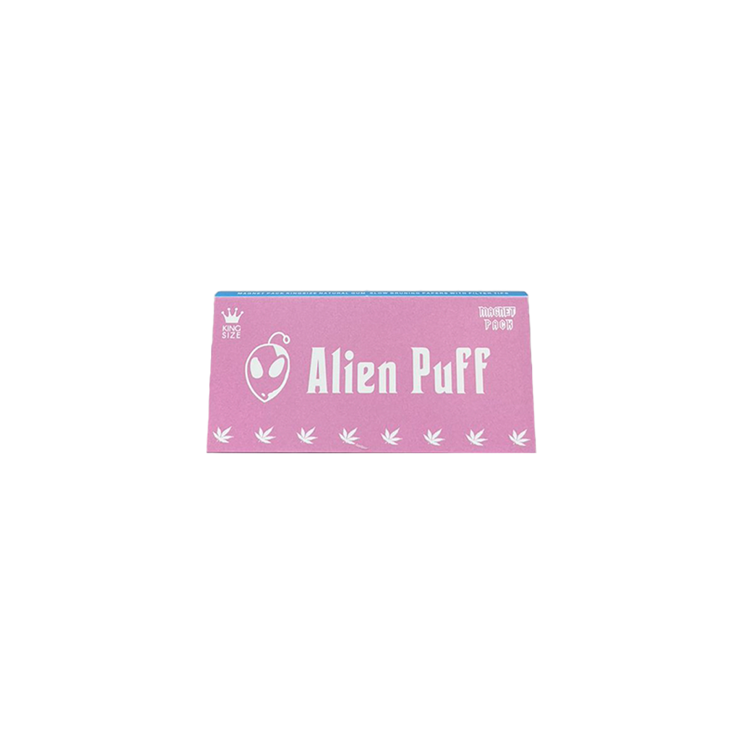 PAPEL CON FILTRO Y TAPA MAGNETICA MARCA ALIEN PUFF KINGSIZE